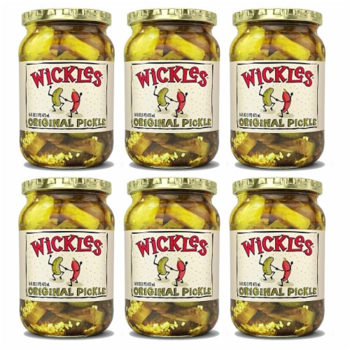 Wickles - Pickles - Original Chips - Case of 6 - 16 fl oz., 6 Pack/16 Ounce  - Kroger