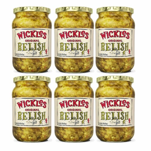 Wickles Relish - Original - Case of 6 - 16 fl oz. Perspective: front