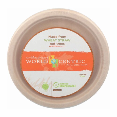World Centric Fiber Plate - Case of 12 - 20 Count Perspective: front