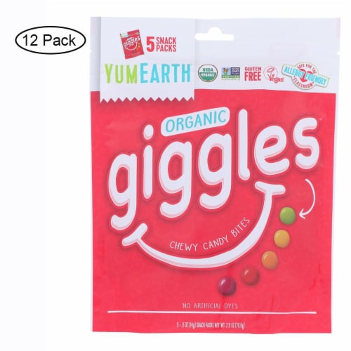 Yumearth - Christmas Candy Bag Og2 Giggles - CS of 12-5/.5 oz. Perspective: front