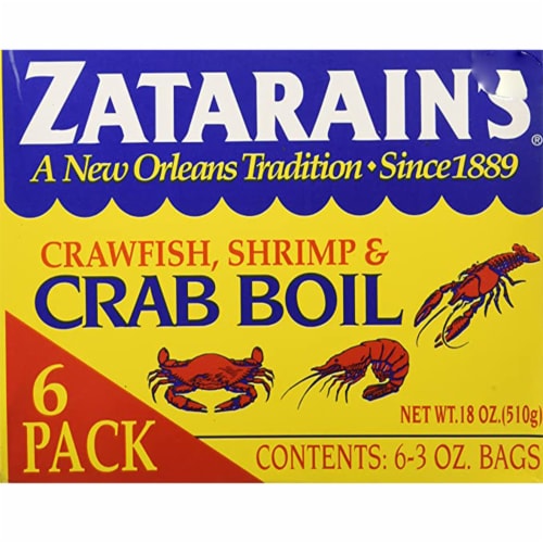 Zatarain's Crab Boil - Dry - Case of 6 - 3 oz. Perspective: front