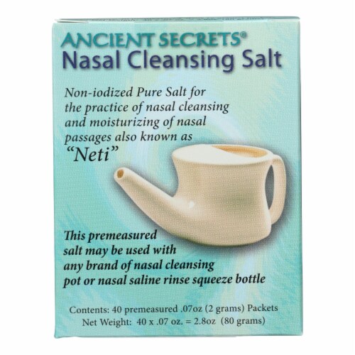 Ancient Secrets Nasal Cleansing Salt Packets - 40 Packets Perspective: front