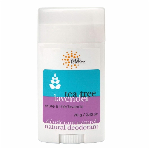Earth Science Natural Tea Tree Deodorant Lavender - 2.5 oz Perspective: front