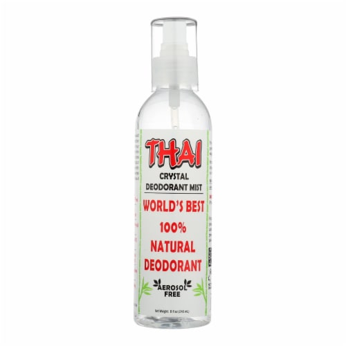 Thai Deodorant Stone Thai Crystal Mist Deodorant Pump - 8 fl oz. Perspective: front