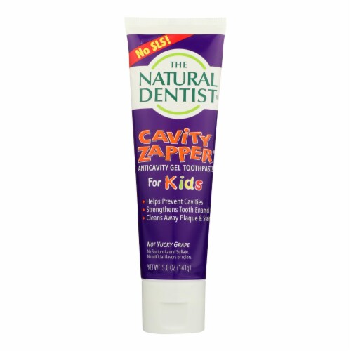 Natural Dentist Kids Cavity Zapper Toothpaste Buster Groovy Grape - 5 oz Perspective: front