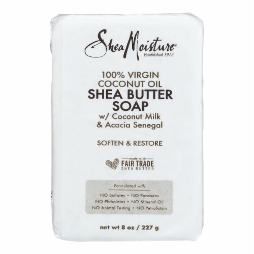 Shea Moisture - Bar Soap 100% Vr Coconut Oil - 1 Each - 8 oz. Perspective: front