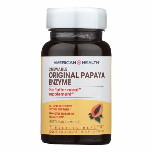 American Health - Original Papaya Enzyme - 100 Tablets Perspective: front