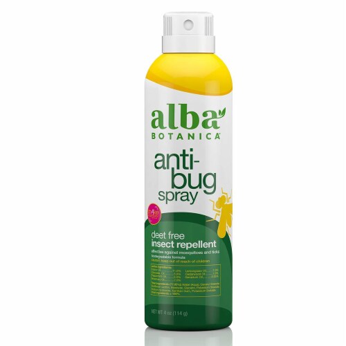 Alba Botanica - Anti-Bug Spray - Deet Free - 4 fl oz Perspective: front