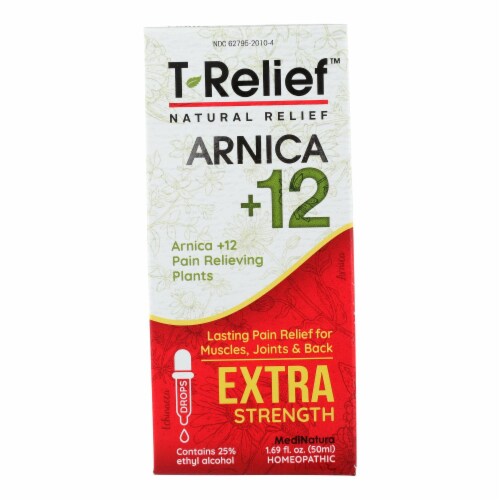 T-Relief - Pain Relief Oral Drops - Arnica plus 12 Natural Ingredients - 1.69 oz. Perspective: front