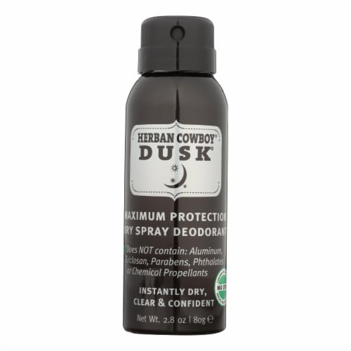 Herban Cowboy Deodorant, Dry Spray Dusk - 1 Each - 2.8 oz. Perspective: front