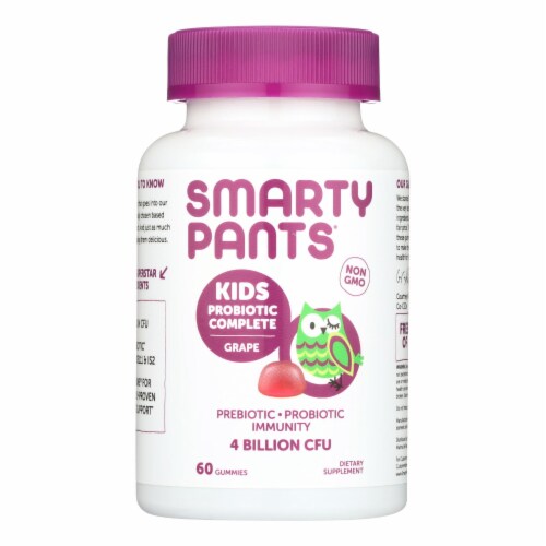 Smartypants Kids Probiotic - Grape - 60 count Perspective: front