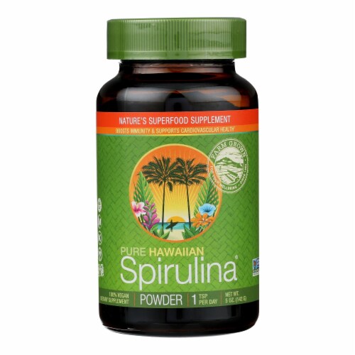 Nutrex Hawaii Pure Hawaiian Spirulina Pacifica Powder - 5 oz. Perspective: front