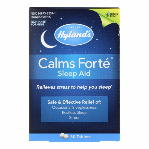 Hylands Homeopathic Calms Fort? - Sleep Aid - 50 Tablets Perspective: front
