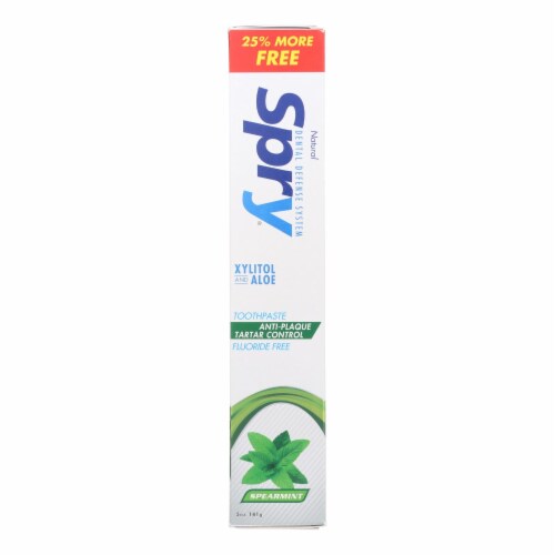 Spry Toothpaste - Spearmint - 5 oz Perspective: front
