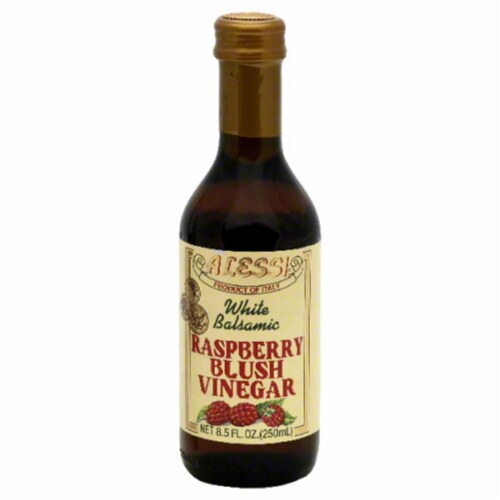 Alessi - Vinegar - White Balsamic Raspberry Blush - Case of 6 - 8.5 FL oz. Perspective: front