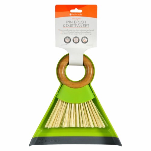 Full Circle Home Dustpan and Brush Set - Mini - Tiny Team - 1 Set Perspective: front