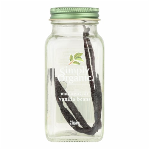 Simply Organic Spice Whole Madagascar Vanilla Beans  - 1 Each - 2 CT Perspective: front