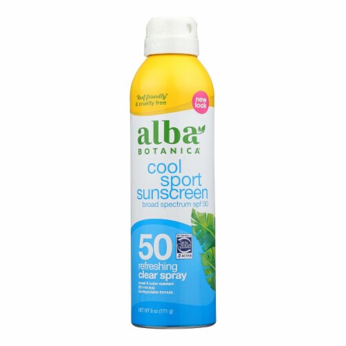 Alba Botanica Sunscreen - Cool Sport - SPF 50 - 6 fl oz Perspective: front