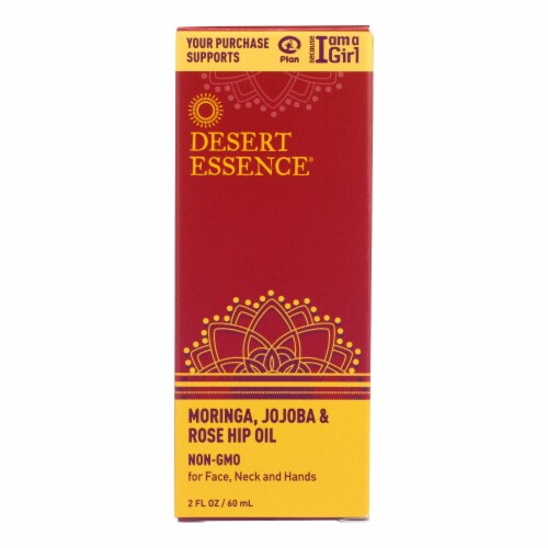 Desert Essence - Moringa Jojoba and Rose Hip Oil - 2 oz. Perspective: front