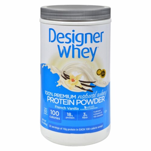 Designer Whey - Protein Powder - French Vanilla - 2 lbs Perspective: front