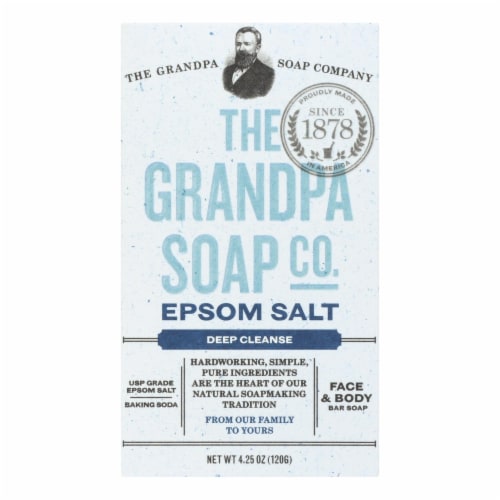 Grandpa Soap Company Epsom Salt Soap 4.25 Bar Soap