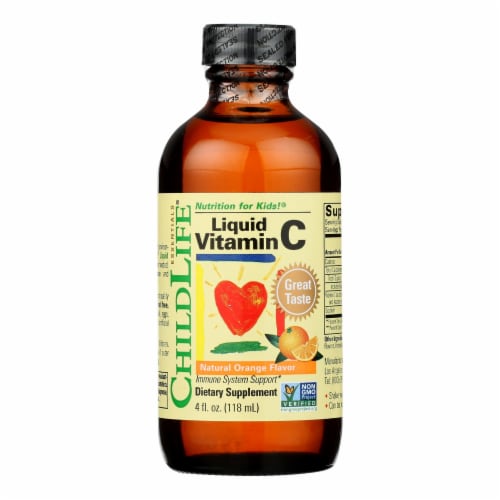 Childlife Liquid Vitamin C Orange - 4 fl oz. Perspective: front