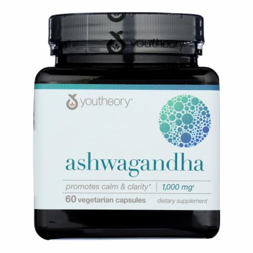 Youtheory - Ashwagandha - 1 Each - 60 CT Perspective: front
