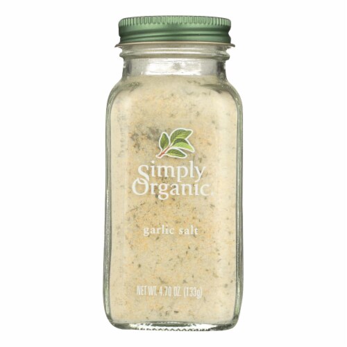 Simply Organic Garlic Salt - Organic - 4.7 oz Perspective: front