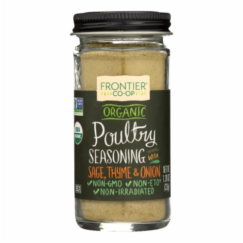 Frontier Herb Poultry Seasoning - Organic - 1.2 oz. Perspective: front