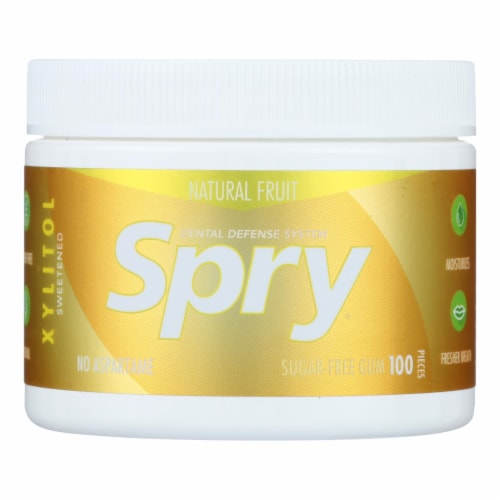 Spry Chewing Gum - Fresh Fruit - 100 Count Perspective: front