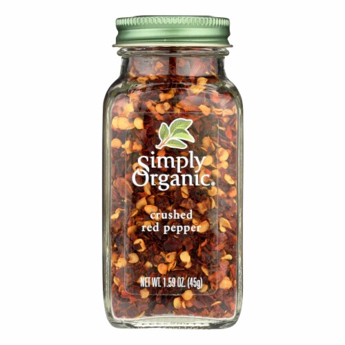 Simply Organic Crushed Red Pepper - Organic - 1.59 oz Perspective: front