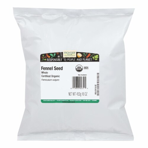 Frontier Herb Fennel Seed Organic Whole - Single Bulk Item - 1LB Perspective: front