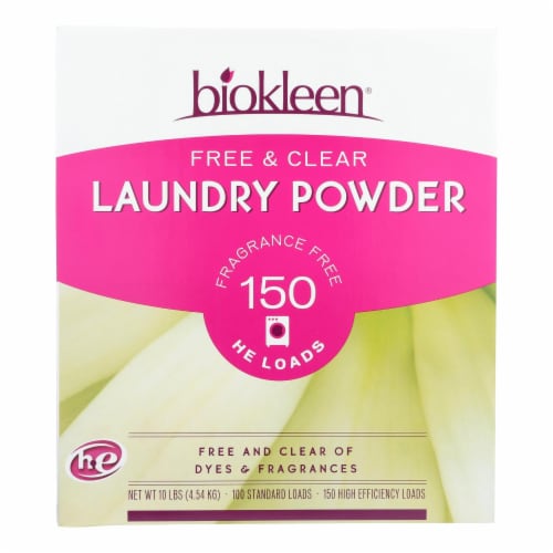 Biokleen Laundry Powder - Free and Clear - 10 lb Perspective: front