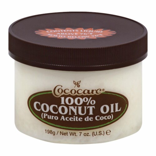 Cococare 100% Coconut Oil - 7 oz Perspective: front
