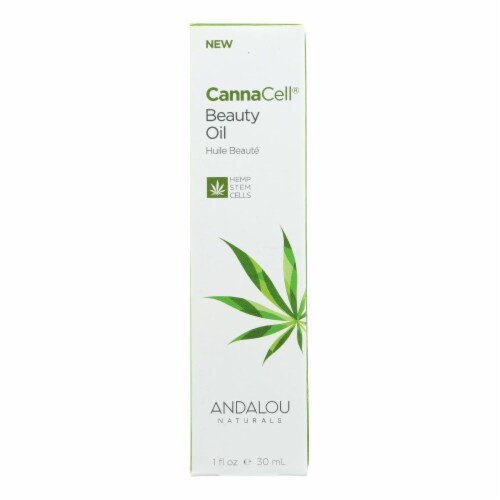 Andalou Naturals - CannaCell Beauty Oil - 1 fl oz. Perspective: front