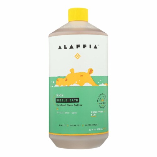 Alaffia Everyday Shea Cold Comforting Eucalyptus Babies Up Bubble Bath  - 1 Each - 32 FZ Perspective: front