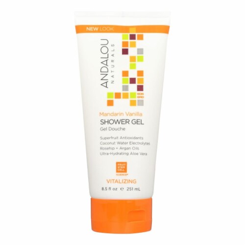 Andalou Naturals Shower Gel - Mandarin Vanilla Vitalizing - 8.5 fl oz Perspective: front