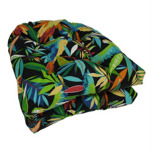19inch UShaped Outdoor Spun Tufted Dining Chair Cushion (Set of 2