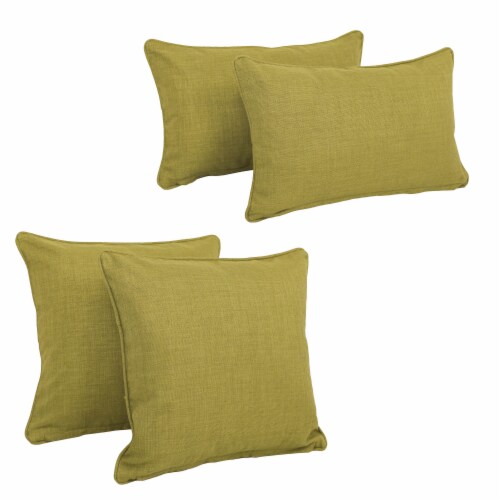 Blazing Needles Indoor Outdoor Spun Polyester Throw Pillows Set
