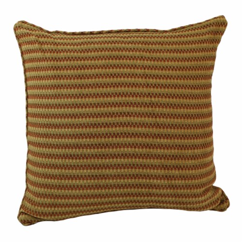 Chenille Bolster Pillow with Insert - Autumn Gingham Perspective: front