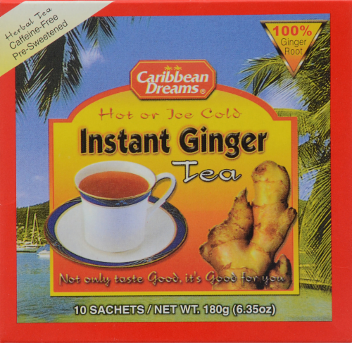 Caribbean Dreams® Instant Ginger Tea Perspective: front