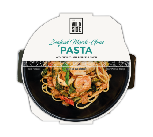 Wild Side Mardi Gras Seafood Pasta Perspective: front
