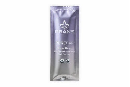 Fran's Chocolates Fran's Blend 64% Dark Chocolate Bar Perspective: front