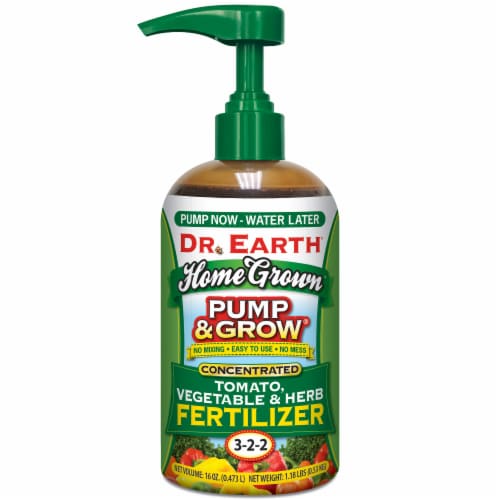 Dr. Earth® Pump & Grow Tomato Vegetable & Herb Fertilizer Perspective: front