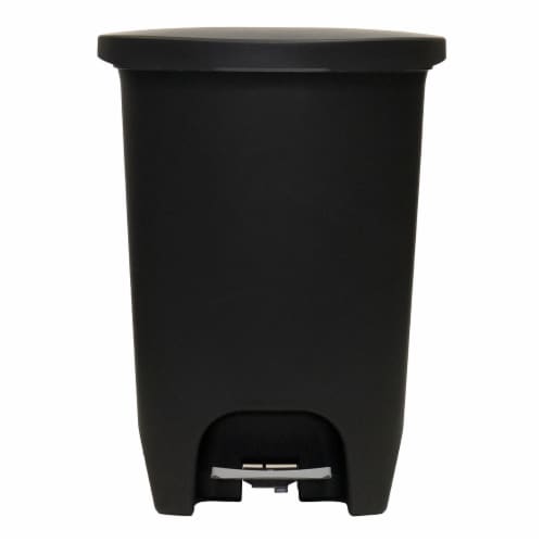 Glad 13 Gallon Trash Can - Black Perspective: front