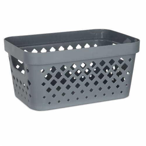 Glad Diamond Storage Basket - Grey Perspective: front