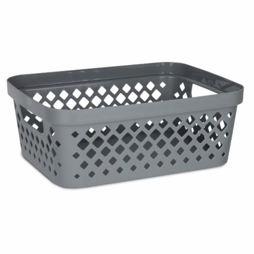 Glad Diamond Storage Basket - Grey Perspective: front