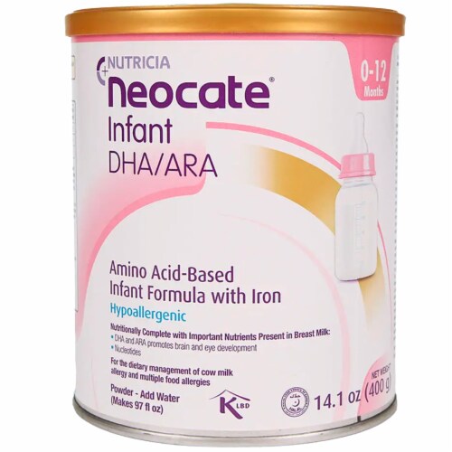 Neocate® Hypoallergenic DHA/ARA Infant Formula with Iron Perspective: front