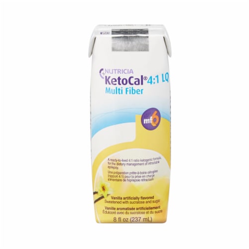 Nutricia KetoCal® Vanilla Multi Fiber Formula Perspective: front