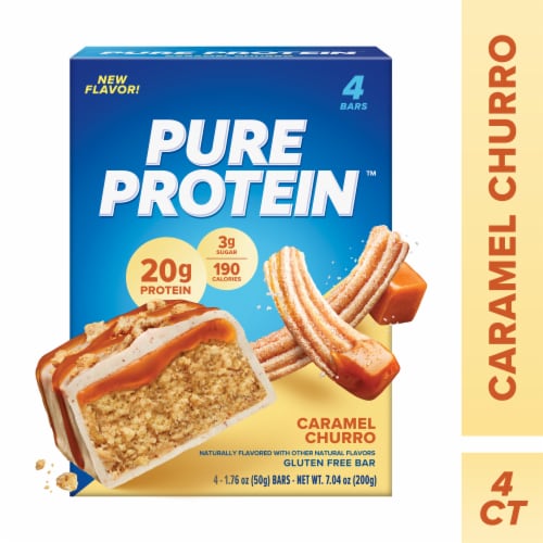Pure Protein™ Caramel Churro Protein Bars Perspective: front